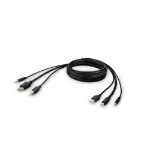 Belkin F1DN1CCBL-MP-6 KVM cable 1.8 m Black