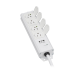 Tripp Lite PS-415-HGULTRA power extension 179.9" (4.57 m) 4 AC outlet(s) Indoor White