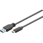Microconnect USB3.1CA1 USB cable USB 3.2 Gen 1 (3.1 Gen 1) 1 m USB A USB C Black