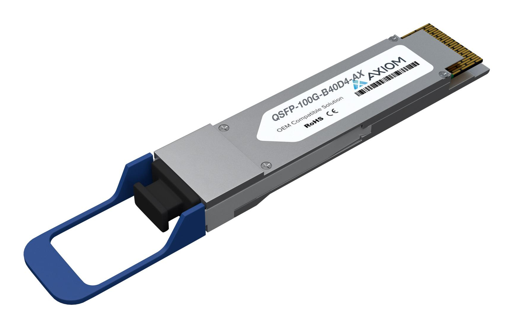 Axiom QSFP-100G-B40D4-AX Compatible 100G QSFP28 40 km Transceiver Axiom QSFP-100G-B40D4-AX Compatible 100G QSFP28 40 km Transceiver