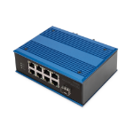 Digitus 8 Port Fast Ethernet Network Switch, Industrial, Unmanaged, 1 SFP Uplink