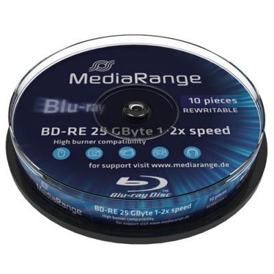 MediaRange MR501 blank Blu-Ray disc BD-RE 25 GB 10 pc(s)
