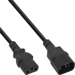 InLine 35pcs. pack Bulk-Pack power cable, 3pin IEC-C13 to IEC-C14, black, 1.8m