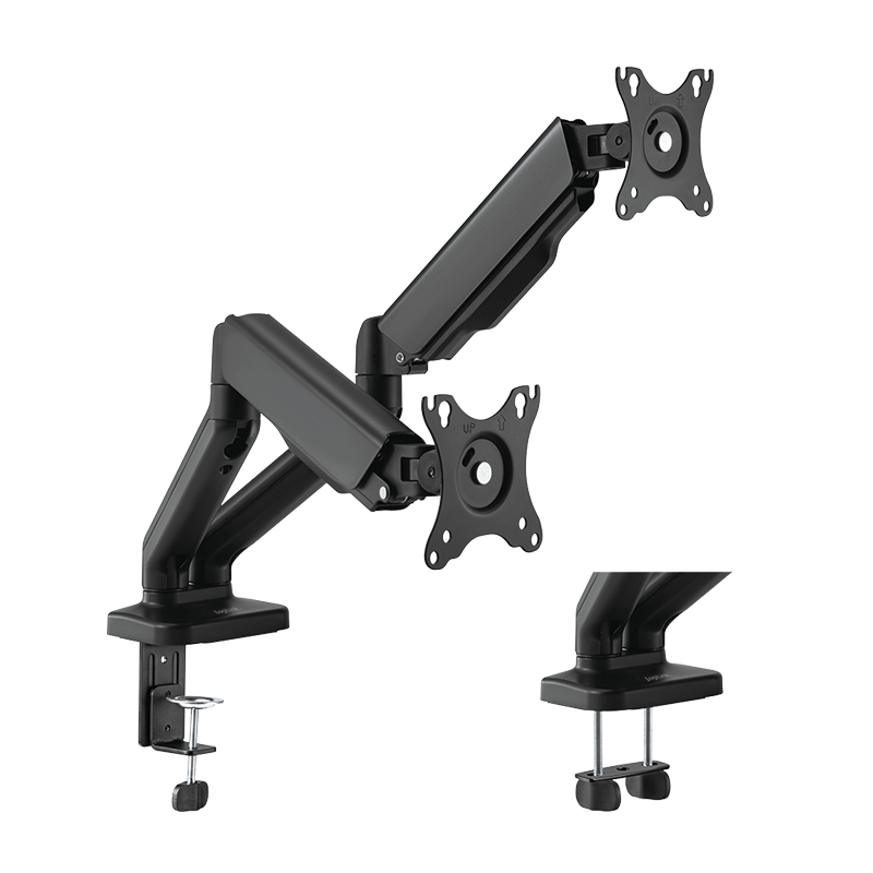 LogiLink Dual Monitor mount, 17"-32", steel, spring-assisted