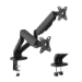 LogiLink Dual Monitor mount, 17"-32", steel, spring-assisted