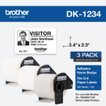 Brother DK-12343PK printer label White Self-adhesive printer label