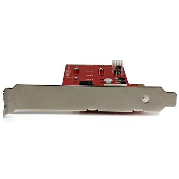 StarTech.com 2x M.2 NGFF SSD RAID Controller Card plus 2x SATA III Ports - PCIe