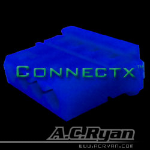 AC Ryan Connectx™ T-Molex power Female - UVBlue 100x wire connector T-Molex Female Blue