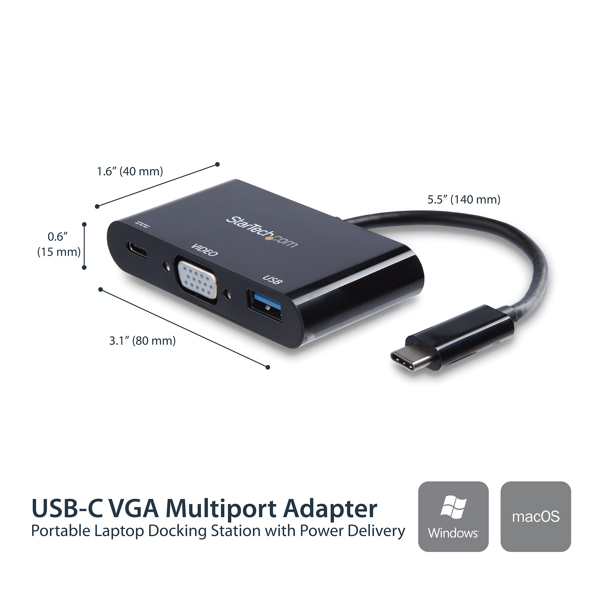 StarTech-com-USB-C-VGA-Multiport-Adapter---USB-3-0-Port---60W-PD