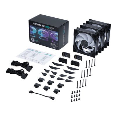 Image of Phanteks D30-120 D-RGB Fan Computer case 12 cm Black 3 pc(s)