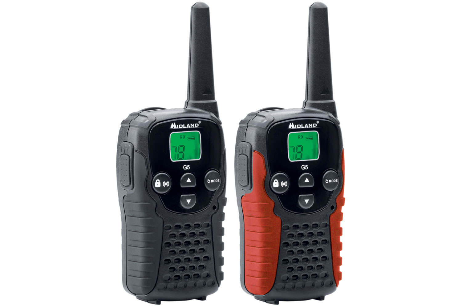 Image of Qtx 270.505UK two-way radio 8 channels Black, Red