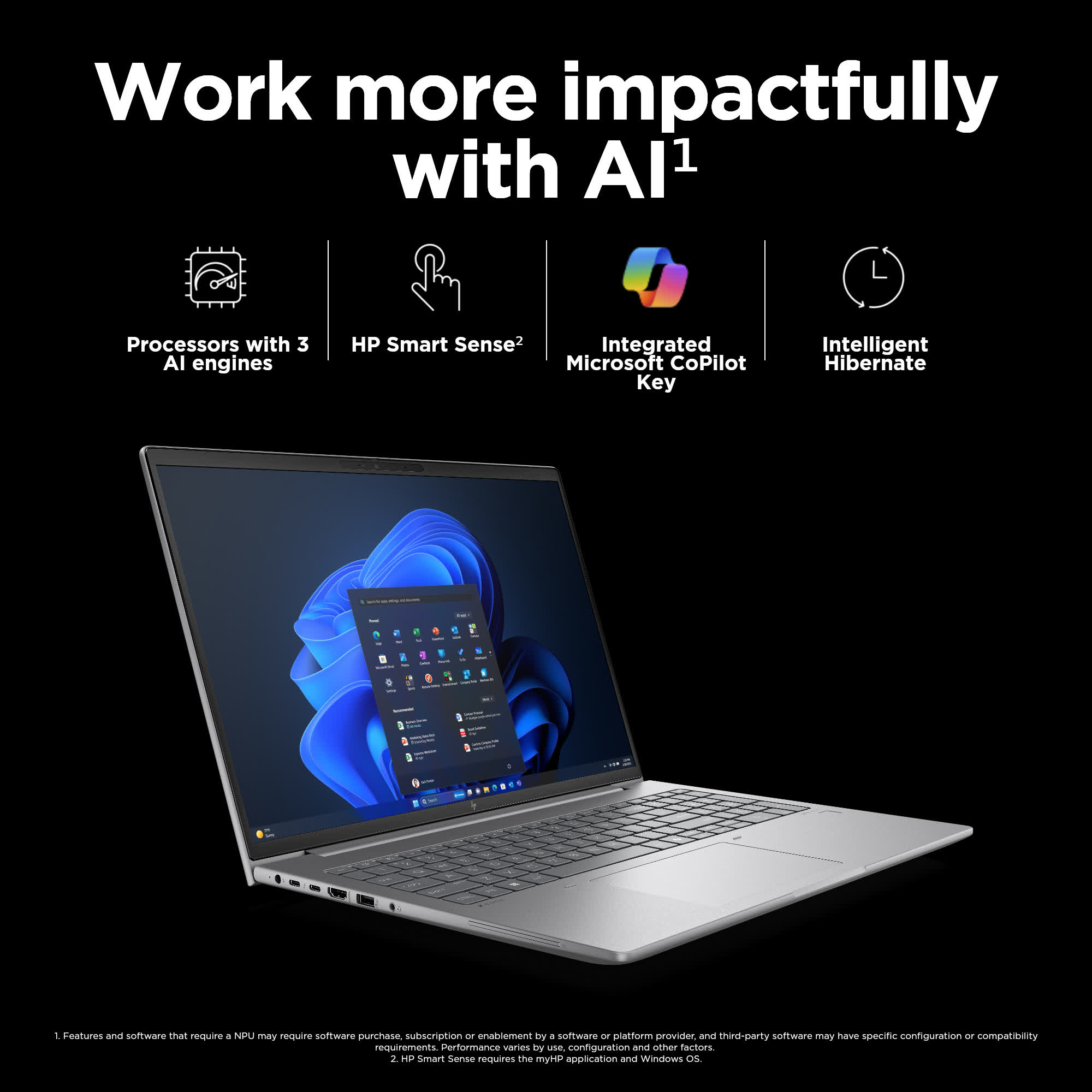 HP ZBook Power G11 Intel Core Ultra 9 185H Mobile workstation 40.6 cm (16") WUXGA 32 GB DDR5-SDRAM 1 TB SSD NVIDIA RTX 3000 Ada Wi-Fi 6E (802.11ax) Windows 11 Pro Silver