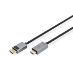 Digitus DB-340202-030-S video kabel adapter 3 m DisplayPort HDMI Type A (Standaard) Zwart