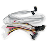 Microchip Technology 2279600-R Serial Attached SCSI (SAS)-kabel 0,8 m 6 Gbit/s Meerkleurig, Wit