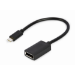 Gembird A-CM-DPF-02 video cable adapter 0.15 m USB Type-C DisplayPort Black