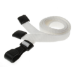 Digital ID 10mm Recycled Plain White Lanyards with Plastic J Clip (Pack of 100)