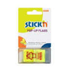 CTS UP Popup Flags 25mm Yellow Sign Here Tabs (50)