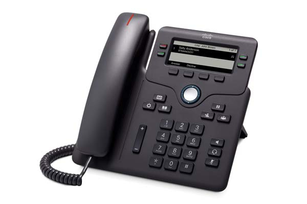 Image of Cisco 6851 IP phone Black 4 lines Wi-Fi