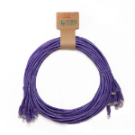 Cablenet 1.5m Cat6 RJ45 Violet U/UTP PVC 24AWG Flush Moulded Booted Patch Lead (PK10)