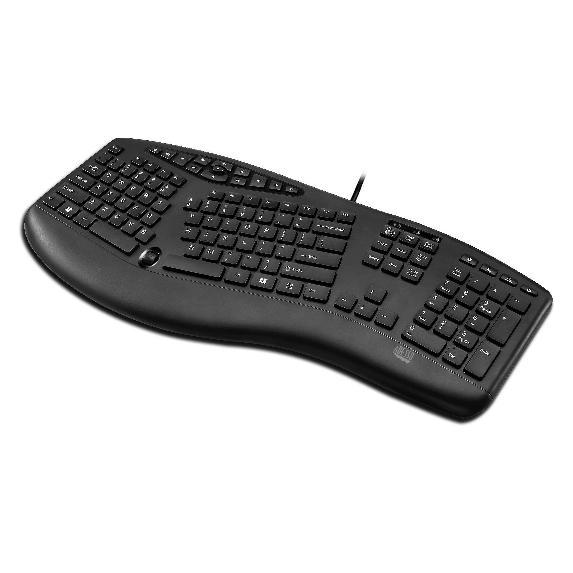 Adesso TruForm Ergonomic Desktop Keyboard AKB-160UB-UK