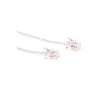 Image of Microconnect 1m RJ11-RJ11 White