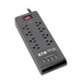 Tripp Lite TLP864USBB surge protector Black 8 AC outlet(s) 120 V 72" (1.83 m)