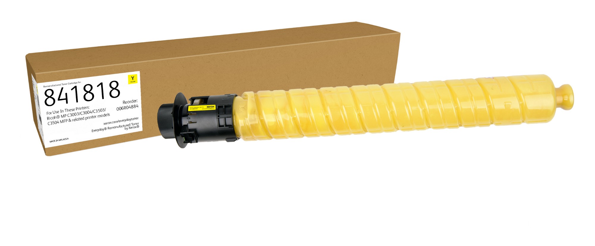 Xerox 006R04884 Toner yellow, 18K pages (replaces Ricoh 841818) for Ricoh Aficio MP C 3003/3004