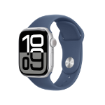 Apple Watch Series 10 GPS 42mm Silver Aluminium Case with Denim Sport Band - M/L  Chert Nigeria