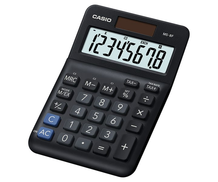 Photos - Calculator Casio MS-8F  Desktop Basic Black 
