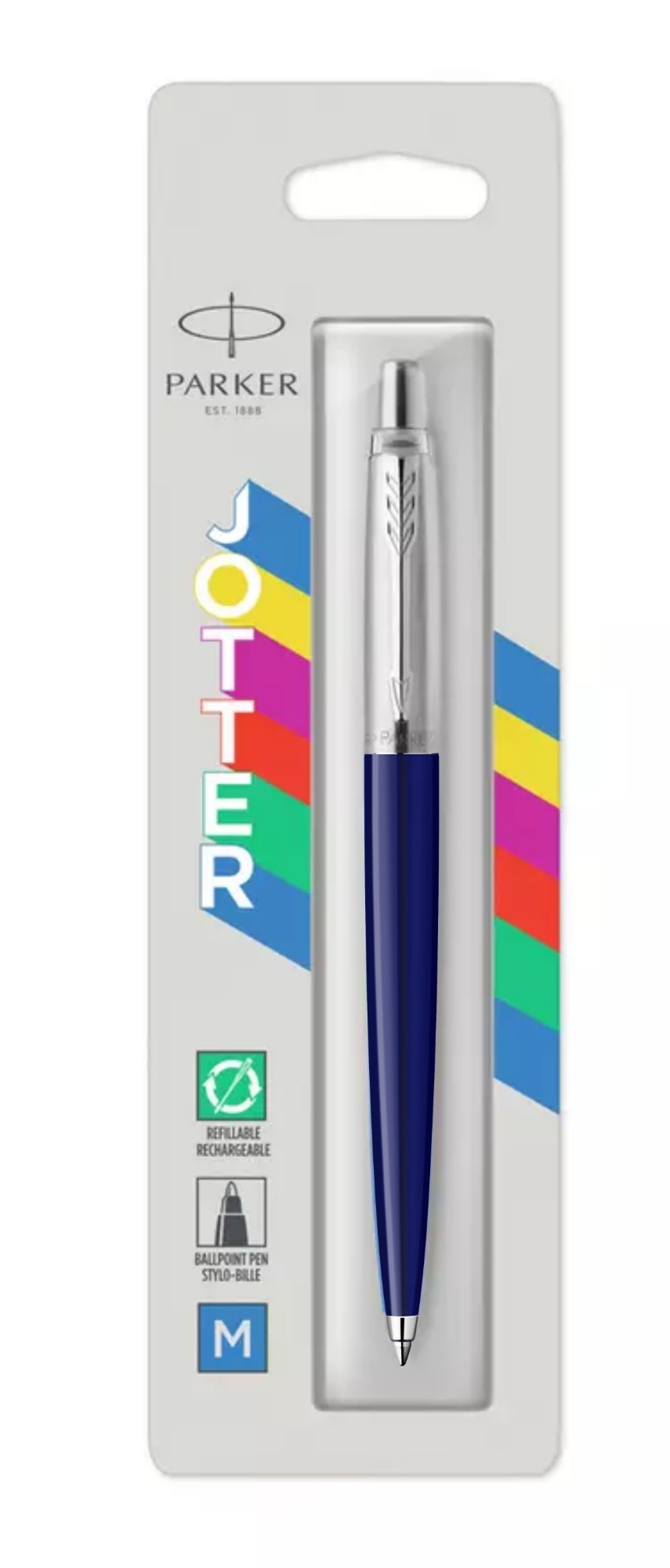Parker Jotter Originals Blue Clip-on retractable ballpoint pen Medium 1 pc(s)