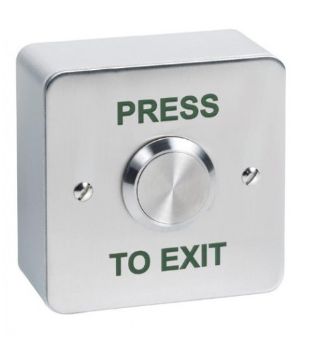 Surface 25mm stainless steel  exit button thumbnail