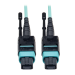 Tripp Lite N844-10M-12-P fiber optic cable 396.1" (10.1 m) MTP OM3 Black, Turquoise