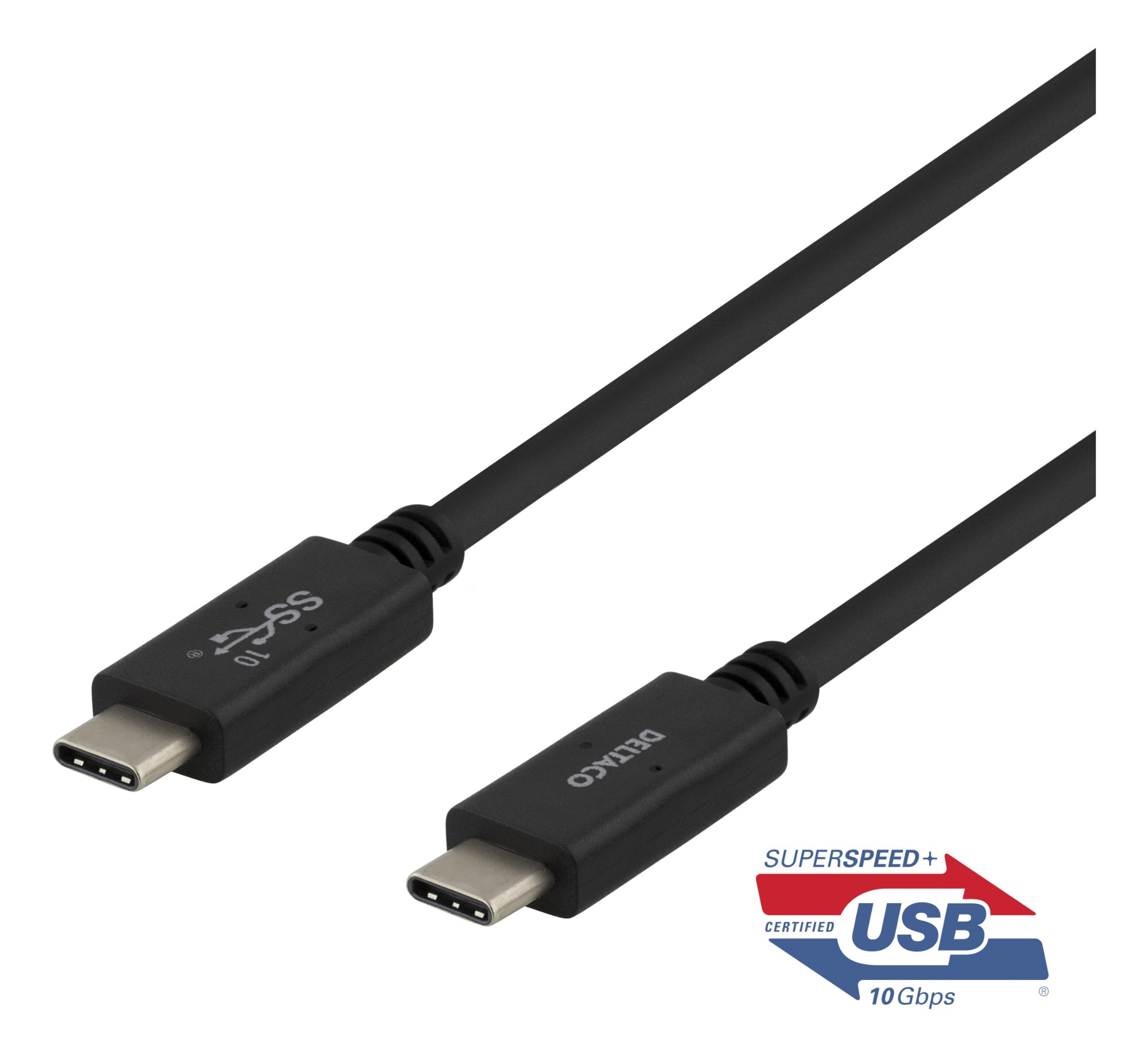 EU Product - Cable USB-C for USB-C 100W, 0,5 m - Black thumbnail