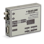Black Box Flexpoint Async RS232 network media converter 0.1152 Mbit/s 1310 nm Grey