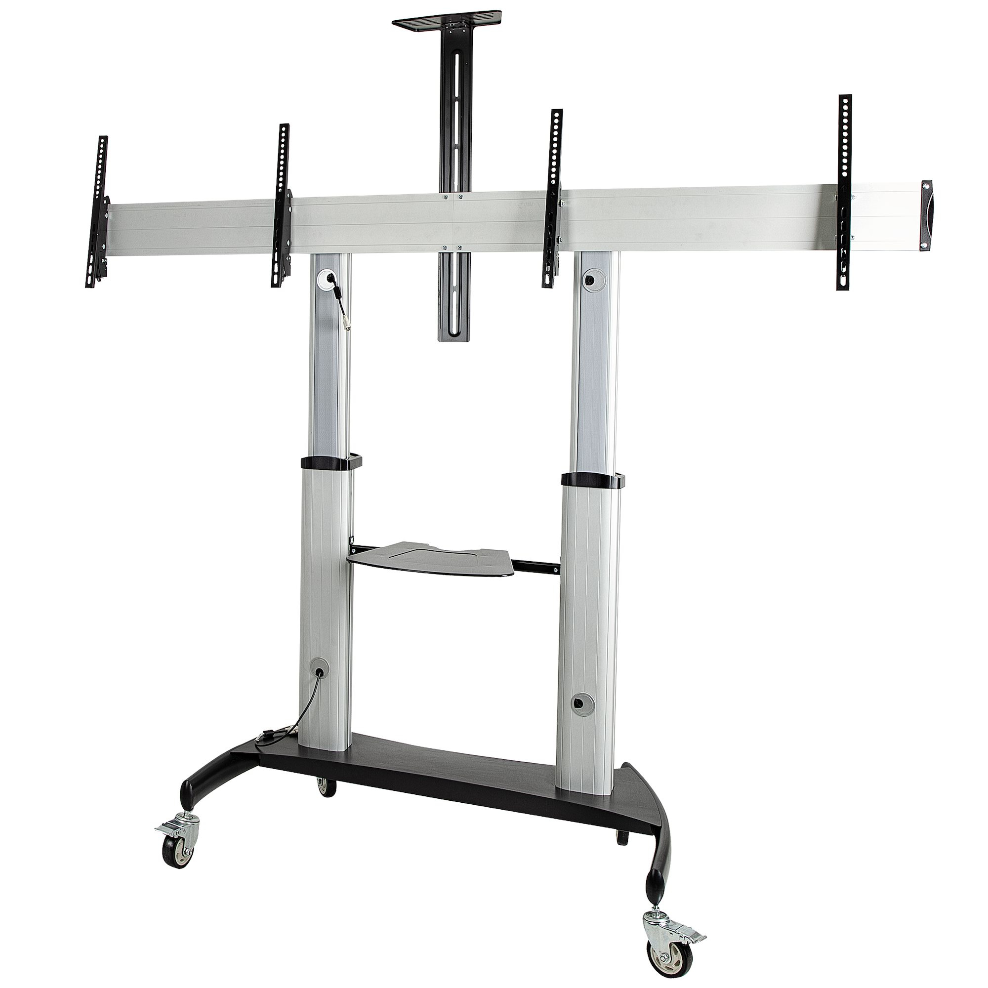 Photos - Mount/Stand Startech.com Dual TV Cart for 37-60in VESA TVs up to 110lb/50kg each - STN 