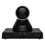 HP Poly Studio E60 - Conference camera - PTZ - colour - 2 x 8 MP - 3840 x 2160 - 4K UHD (3840 x 2160), 2160p - audio - LAN - USB 3.0 - DC 12 V / PoE Plus