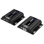 Techly IDATA EXTIP-483 AV extender AV transmitter & receiver Black