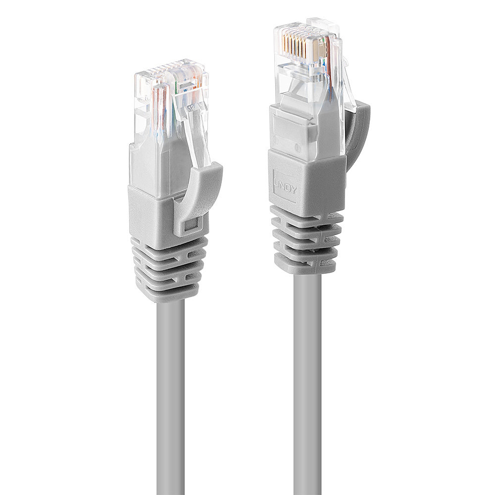 Image of Lindy 30m Cat.6 U/UTP Cable, Grey