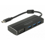 DeLOCK 63932 laptop dock & poortreplicator USB 3.2 Gen 1 (3.1 Gen 1) Type-C Zwart
