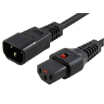 Scolm 1M C14-C13 Lck Bk PVC 1.0MM
