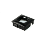 OE Elsafe | Workstation Data Bezel -  25.4sq Cutout to suit AU/ NZ | Black