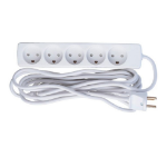 Microconnect GRU0055WDK power extension 5 m 5 AC outlet(s) Indoor White