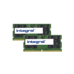 Integral 32GB (2x16GB) LAPTOP RAM MODULE DDR5 5600MHZ PC5-44800 UNBUFFERED NON-ECC 1.1V 2GX8 CL46 memory module