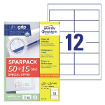 Avery 4781-65 self-adhesive label Rectangle Permanent White 780 pc(s)