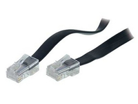 Image of shiverpeaks 3m RJ45 - 3 m - RJ45 - RJ45 - Black - Transparent -...