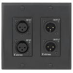 Extron AXI 22 AT D & WPD 102 XLRM socket-outlet XLR Black