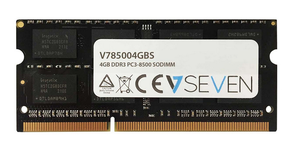 Image of V7 4GB DDR3 PC3-8500 - 1066mhz SO DIMM Notebook Memory Module -...