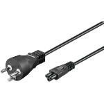 Microconnect PE120805 power cable Black 0.5 m Power plug type K C5 coupler