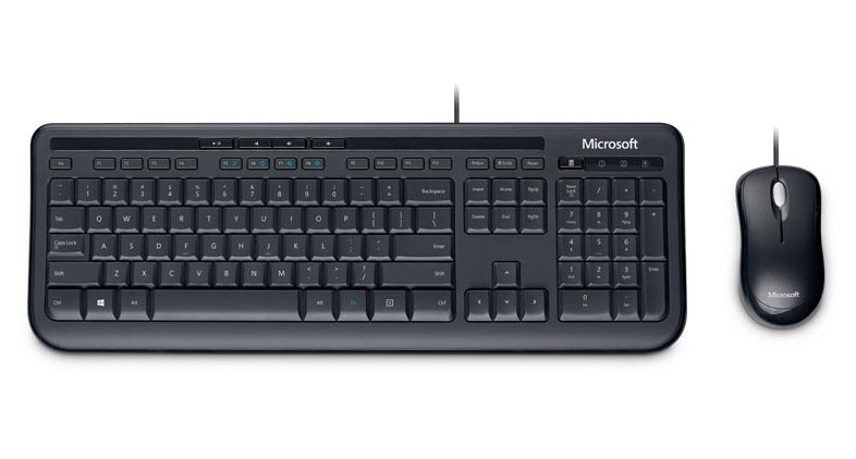 Image of Microsoft Wired Desktop 600, DE keyboard Mouse included USB QWERTZ...
