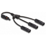 DeLOCK 88225 Kabel splitter/combiner Kabelsplitter Zwart